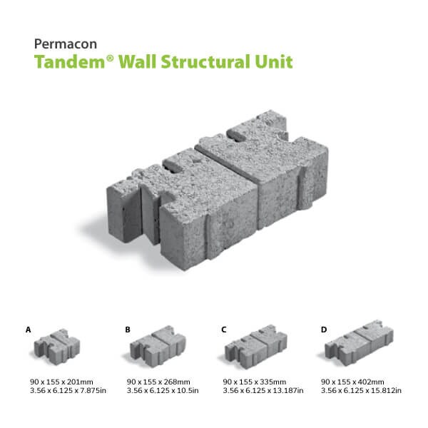 Permacon Tandem Next Wall System